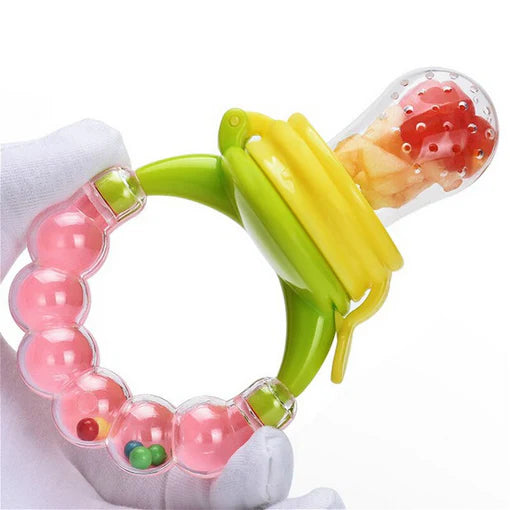 Mumlove Fresh Fruit Baby Feeding Pacifier With Rattles In Round Shape