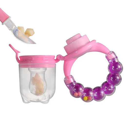 Mumlove Fresh Fruit Baby Feeding Pacifier With Rattles In Round Shape