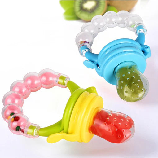 Mumlove Fresh Fruit Baby Feeding Pacifier With Rattles In Round Shape