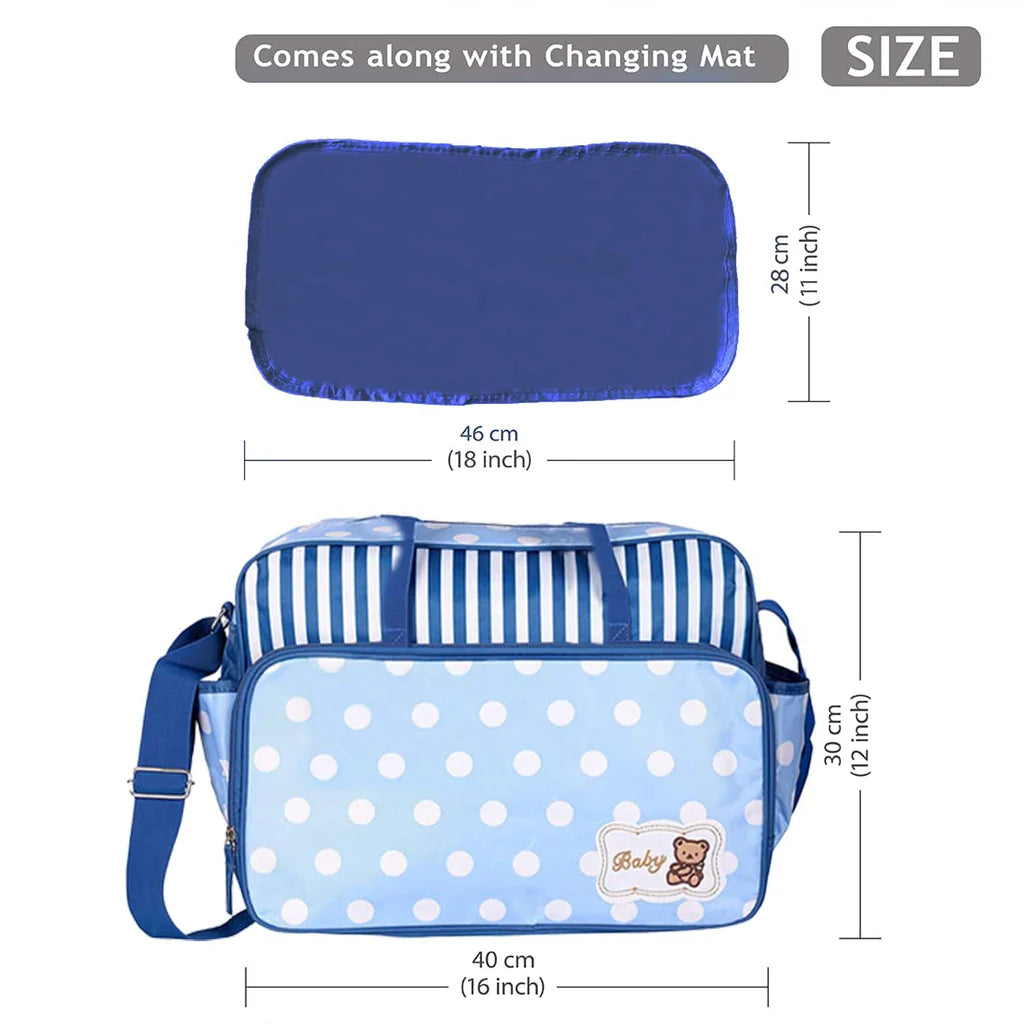 Baby Diaper Bag for Mother Blue