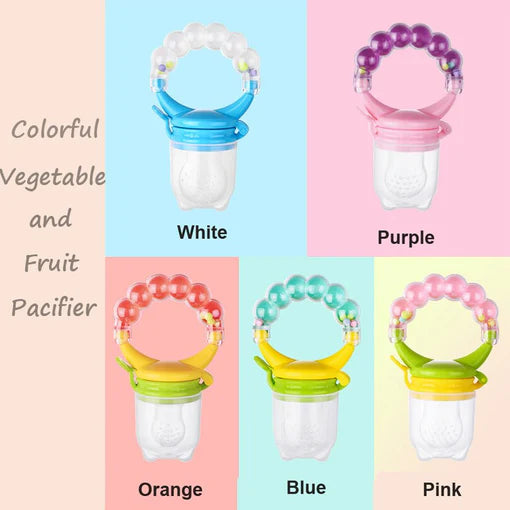 Mumlove Fresh Fruit Baby Feeding Pacifier With Rattles In Round Shape