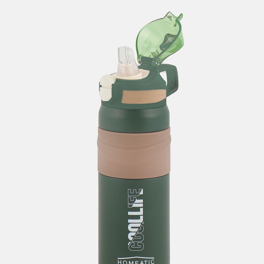 STEEL WATER BOTTLE 650 ML OLIVE SPORTS