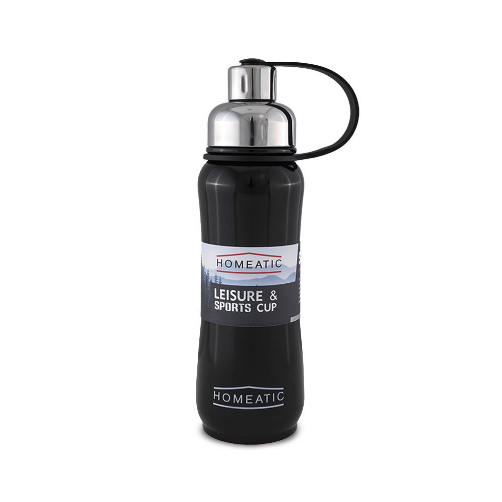 STEEL WATER BOTTLE 500 ML BLACK