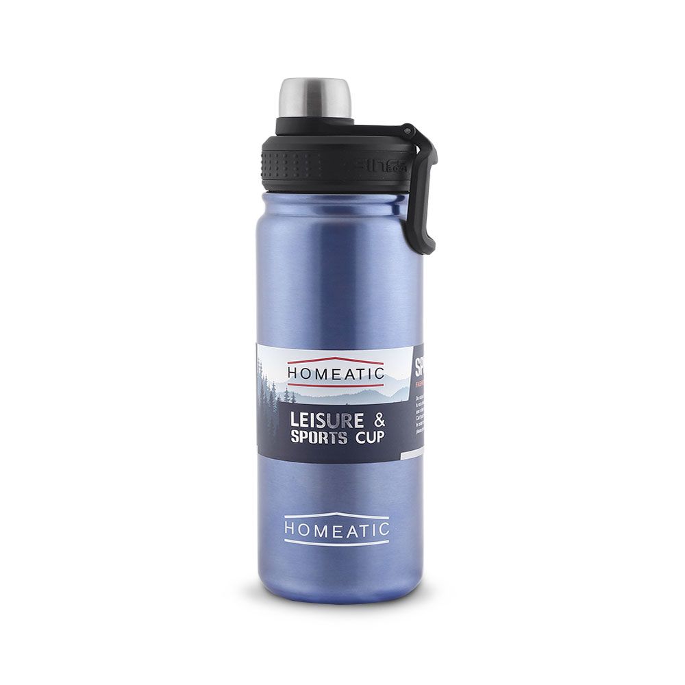 STEEL WATER BOTTLE 650 ML BLUE